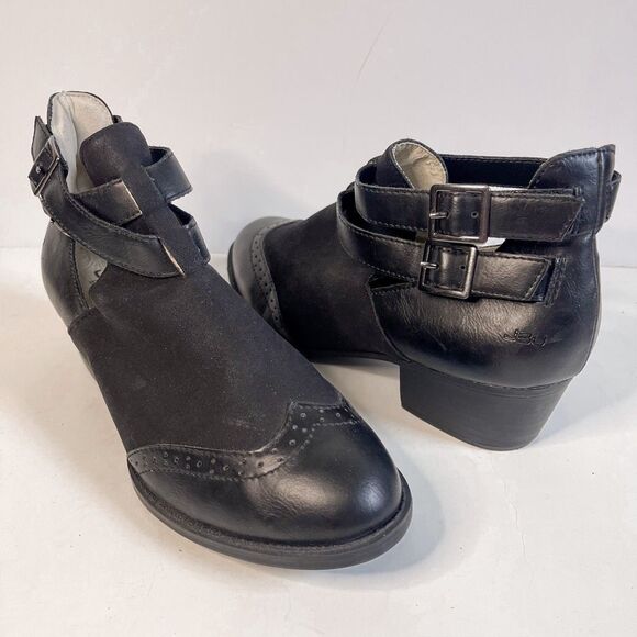 JBU Brava Encore Black Ankle Boots Size 8 - Picture 1 of 12